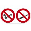 Značka PP, nesamolepiaca, zákaz fajčenia a používania e-cigariet 30x15 cm