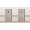 Exacompta informačná tabuľa samolepiaca hliníková dámska 16,5x4,4 cm sivá