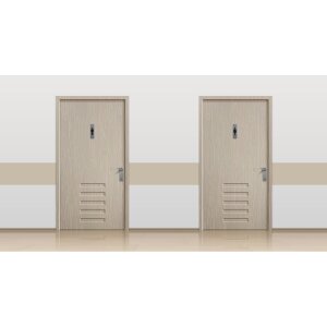 Exacompta informačná tabuľa samolepiaci hliníkový vzhľad vertikálne muži 16,5x4,4cm