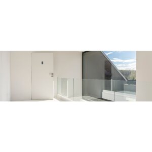 Exacompta 67186E Informačná tabuľa samolepiace číslo 6 2,5x4,4cm hliníkový vzhľad