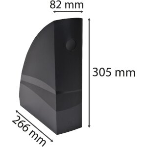 Exacompta 182014D Spisový obal MAG-CUBE ECOBlack Čierny plast A4+