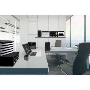 Exacompta 182014D Spisový obal MAG-CUBE ECOBlack Čierny plast A4+