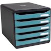 Exacompta 30934D Big Box zásuvkový box 5 zásuviek Skandi pacific blue A4+