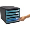 Exacompta 30934D Big Box zásuvkový box 5 zásuviek Skandi pacific blue A4+
