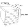 Exacompta 30934D Big Box zásuvkový box 5 zásuviek Skandi pacific blue A4+