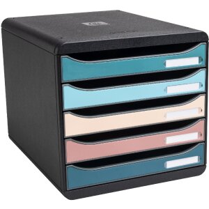 Exacompta 309606D Big Box zásuvkový box 5 zásuviek Scandi colours assorted
