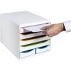 Exacompta zásuvkový box BIG BOX MAXI White Harlequin 6 zásuviek pre A4 a A4+