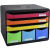 Iderama 306798D STOREBOX zásuvkový box 6 otvorených zásuviek dúha