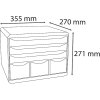 Iderama 306798D STOREBOX zásuvkový box 6 otvorených zásuviek dúha