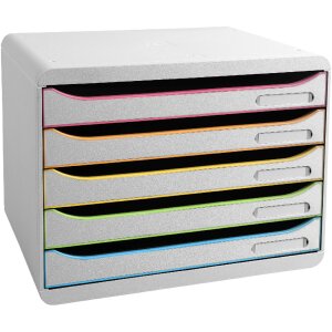 Exacompta 308913D Zásuvkový box Big Box Plus Horizon formát na šírku 5 zásuviek