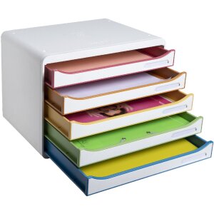 Exacompta 308913D Zásuvkový box Big Box Plus Horizon formát na šírku 5 zásuviek