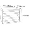 Exacompta 308913D Zásuvkový box Big Box Plus Horizon formát na šírku 5 zásuviek
