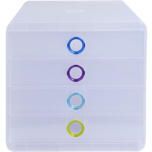 Exacompta Chromaline zásuvkový box 4 zásuvky POP-BOX na dokumenty A4+