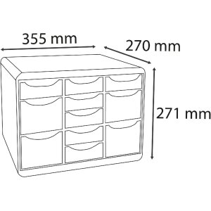 Exacompta zásuvkový box STORE BOX MULTI 11...