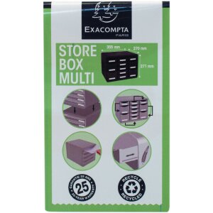 Exacompta zásuvkový box STORE BOX MULTI 11 zásuviek Čierna Kancelárska čierna