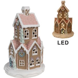 Clayre & Eef 6PR4308 Dekoračný domček s LED...