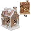 Clayre & Eef 6PR4317 Dekoračný domček s LED 13x10x16 cm / 3xAAA