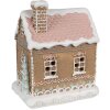Clayre & Eef 6PR4317 Dekoračný domček s LED 13x10x16 cm / 3xAAA