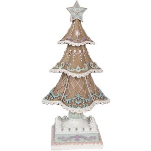 Clayre & Eef 6PR4320 Dekorácia vianočný stromček 12x12x25 cm