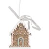 Clayre & Eef 6PR4322 Dekorácia prívesok domček 6x1x8 cm