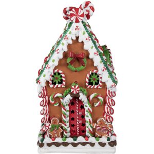 Clayre & Eef 6PR4252 Dekorácia Domček 20x20x37 cm