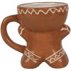 Hrnček Clayre & Eef Gingerbread Man 325 ml Hnedý keramický hrnček Vianoce