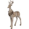 Clayre Eef Sada dekoratívnych figúrok 2 jeleň hnedý Polyresin 20/12 cm Vidiecky štýl