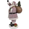 Clayre & Eef Father Christmas Figúrka ružová 43 cm Polyresinová vianočná dekorácia