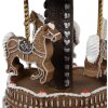 Clayre Eef Music Box Kolotoč Hnedá vianočná dekorácia Perníkový štýl