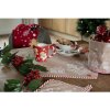 Clayre Eef GBB50 Kôš na chlieb Gingerbread House Brown Round Cotton Ø 15x16 cm