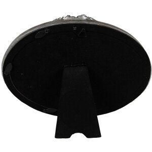 Clayre & Eef 2F1176 Strieborný obrazový rám 20x3x15 cm Oval Retro Vintage