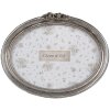 Clayre & Eef 2F1176 Strieborný obrazový rám 20x3x15 cm Oval Retro Vintage