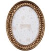 Clayre & Eef 2F1192 Zlatý obrazový rám 14x2x19 cm Oval Retro Vintage
