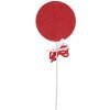 Clayre & Eef 65853 Vianočná dekorácia Lollipop červená biela 15x1x41 cm plast