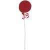 Clayre & Eef 65855 Vianočná dekorácia Lollipop 10x1x42 cm červená biela zelená