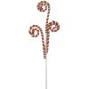 Clayre & Eef 65857 Dekorácia Candy Cane 68 cm červená zelená plastová