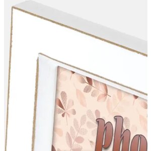 ZEP Drevený fotorámček Kepler 2Q 2 fotografie 10x15 cm biely