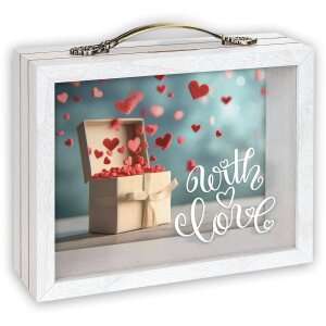 ZEP Drevená sklenená pokladnička Andy White...