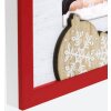 ZEP ZT3746 Vipiteno Drevený obrazový rám bielo-červený 10x15 cm vertikálny