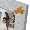 ZEP ZT2024 Silvy 10x15 cm drevený rám na fotografie strieborná zlatá hviezda Vianoce