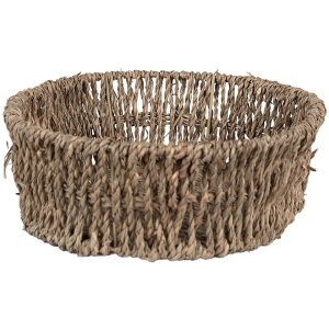 Clayre & Eef 65710 Súprava košov 3-dielna 27x22x8 24x18x7 21x16x6 cm morská tráva hnedá
