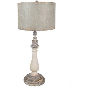 Clayre & Eef 5LMC0040 Stolná lampa Iron Beige...
