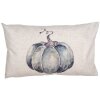 Clayre & Eef CSP36-1 Obliečka na vankúš 30x50 cm Motív tekvice Béžová Sivá Country štýl