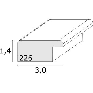 Deknudt S226K6 Rám na obraz Drevo Modrá 20,0 x 20,0 cm