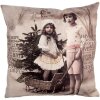 Clayre & Eef KT021.372 Obliečka na vankúš 45x45 cm Béžová Hnedá Polyester