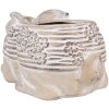 Clayre & Eef 6TE0543 Kvetináč Rabbit Beige Brown 30x17x13 cm Stone