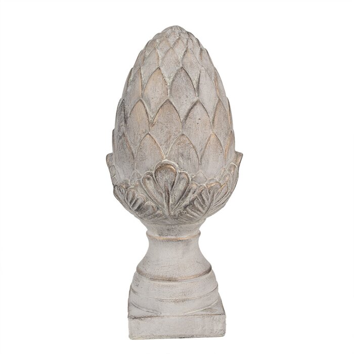 Clayre & Eef 6TE0545L Dekorácia Pinecone Stone Grey Ø 17x39 cm