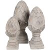 Clayre & Eef 6TE0545L Dekorácia Pinecone Stone Grey Ø 17x39 cm