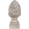 Clayre & Eef 6TE0545S Dekoratívna šiška sivá Ø 12x26 cm