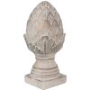 Clayre & Eef 6TE0545S Dekoratívna šiška sivá Ø 12x26 cm